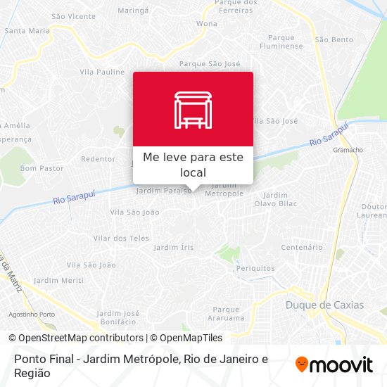 Ponto Final - Jardim Metrópole mapa