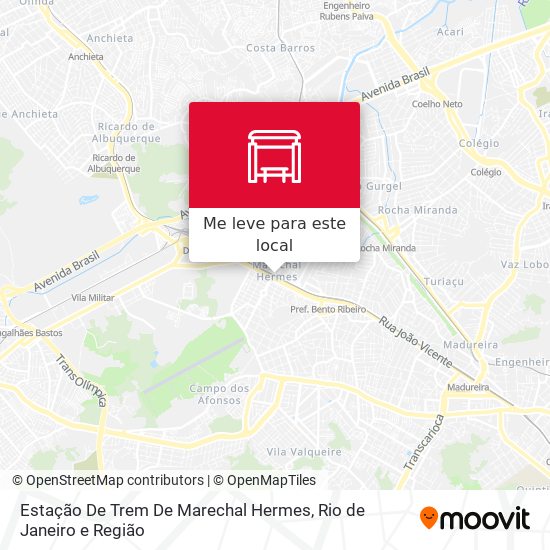 Estação De Trem De Marechal Hermes mapa