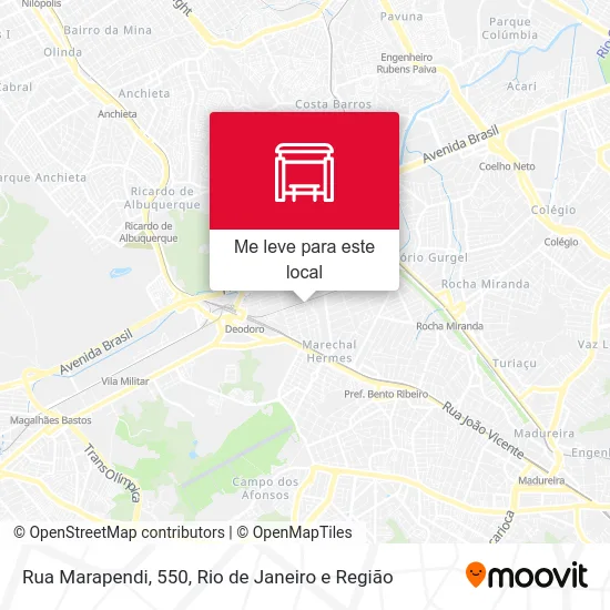 Rua Marapendi, 550 mapa