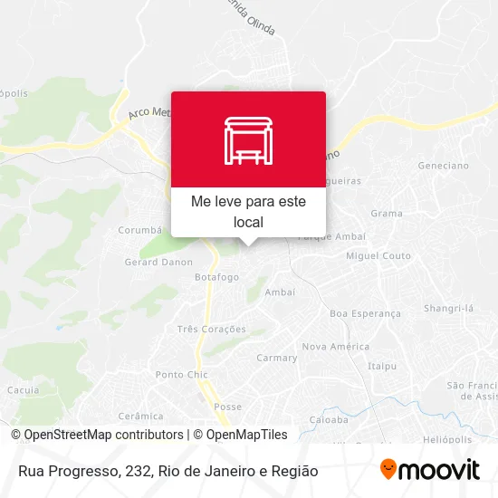 Rua Progresso, 232 mapa