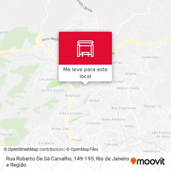 Rua Roberto De Sá Carvalho, 149-195 mapa
