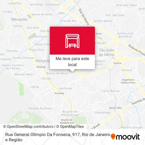 Rua General Olímpio Da Fonseca, 917 mapa