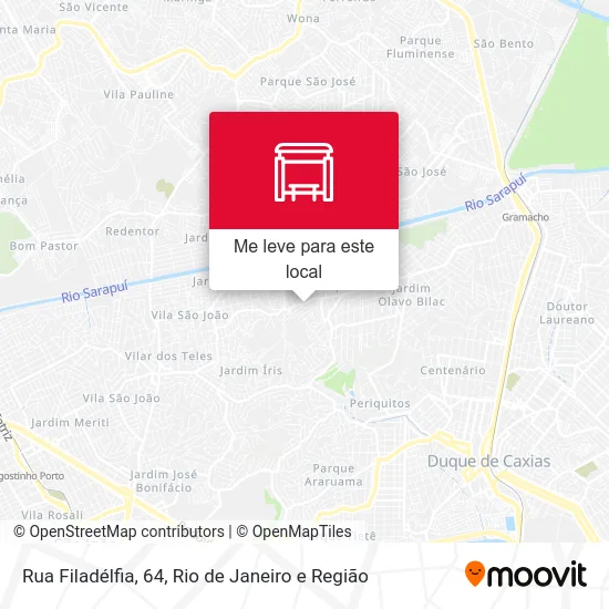 Rua Filadélfia, 64 mapa
