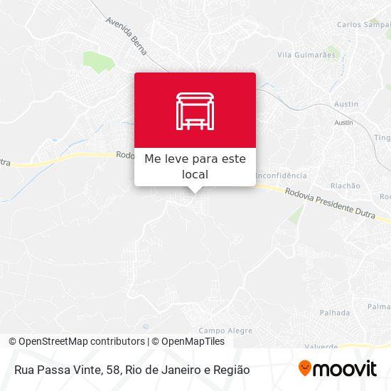 Rua Passa Vinte, 58 mapa