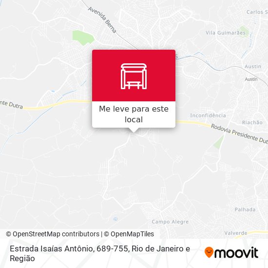 Estrada Isaías Antônio, 689-755 mapa
