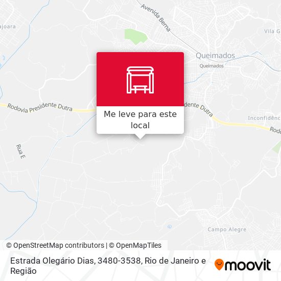 Estrada Olegário Dias, 3480-3538 mapa