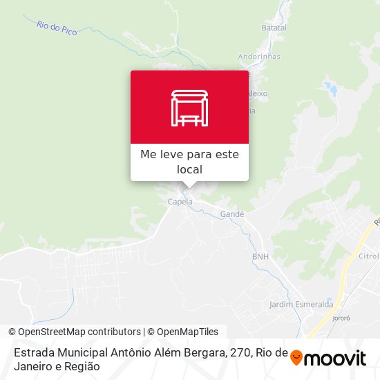 Estrada Municipal Antônio Além Bergara, 270 mapa