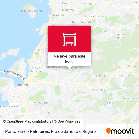 Ponto Final - Palmeiras mapa