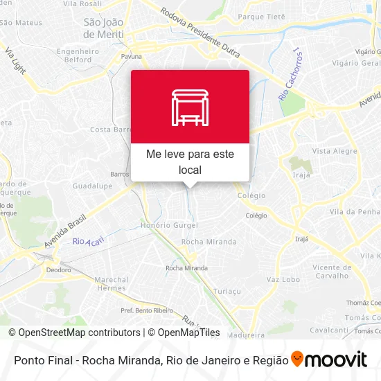 Ponto Final - Rocha Miranda mapa