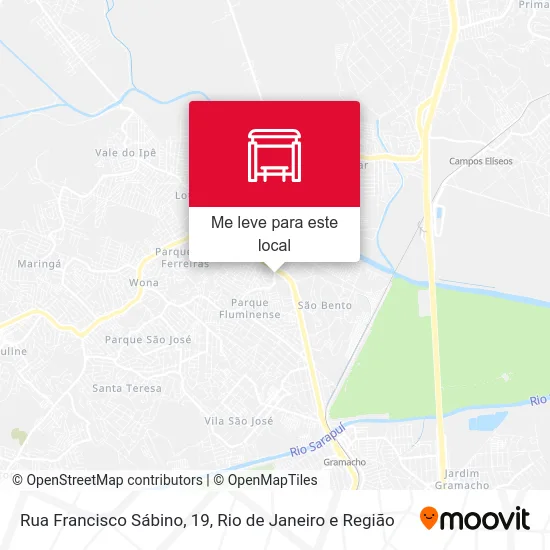Rua Francisco Sábino, 19 mapa