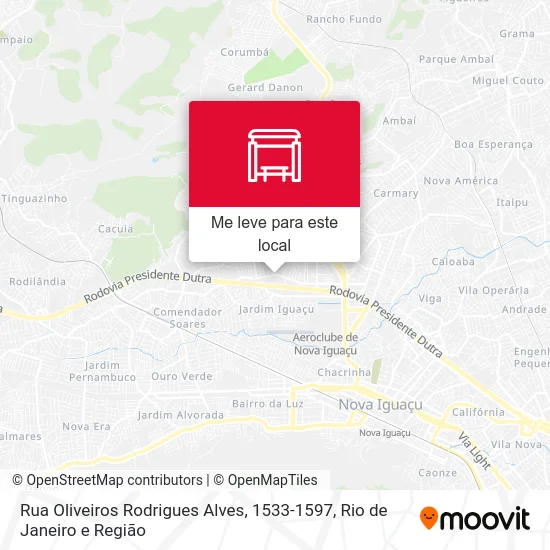 Rua Oliveiros Rodrigues Alves, 1533-1597 mapa