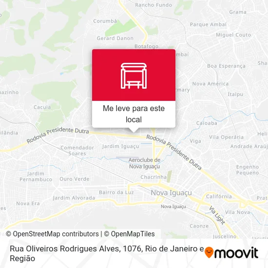 Rua Oliveiros Rodrigues Alves, 1076 mapa
