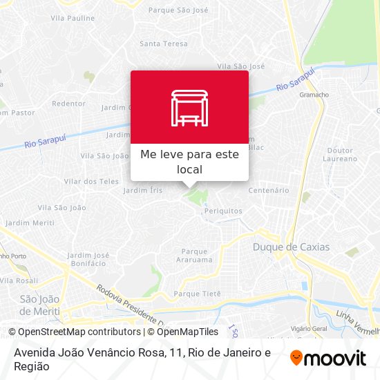 Avenida João Venâncio Rosa, 11 mapa