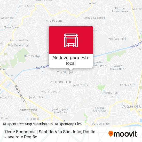 Rede Economia | Sentido Vila São João mapa