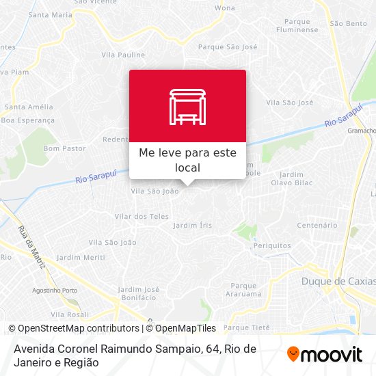 Avenida Coronel Raimundo Sampaio, 64 mapa