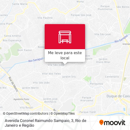 Avenida Coronel Raimundo Sampaio, 3 mapa