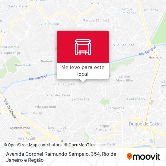 Avenida Coronel Raimundo Sampaio, 354 mapa