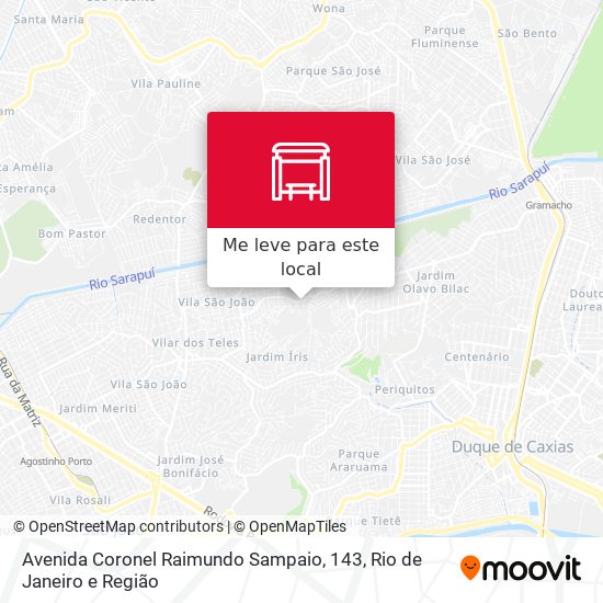 Avenida Coronel Raimundo Sampaio, 143 mapa