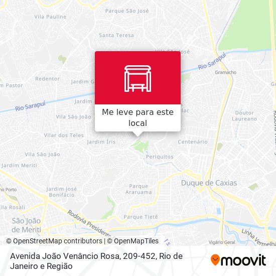 Avenida João Venâncio Rosa, 209-452 mapa