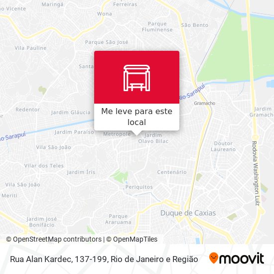 Rua Alan Kardec, 137-199 mapa