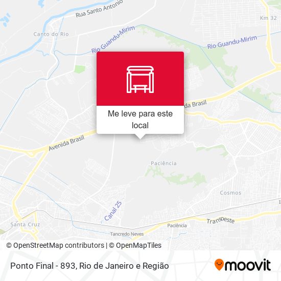 Ponto Final - 893 mapa