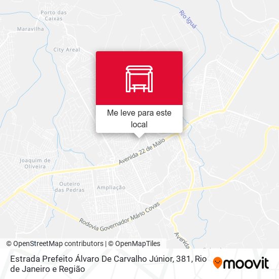 Estrada Prefeito Álvaro De Carvalho Júnior, 381 mapa