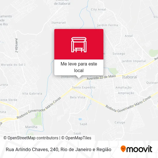 Rua Arlíndo Chaves, 240 mapa