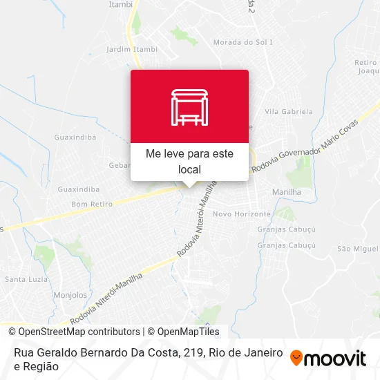 Rua Geraldo Bernardo Da Costa, 219 mapa