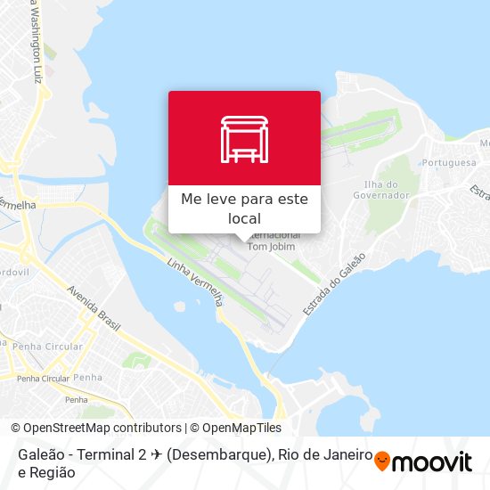 Galeão - Terminal 2 ✈ (Desembarque) mapa