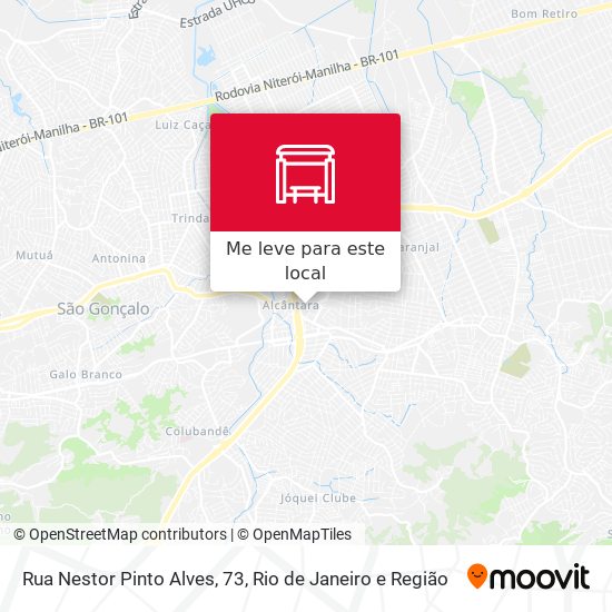 Rua Nestor Pinto Alves, 73 mapa