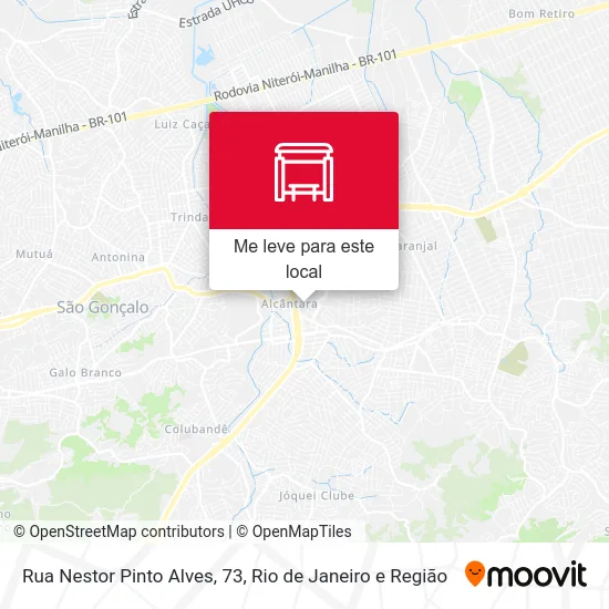 Rua Nestor Pinto Alves, 73 mapa