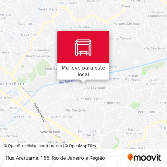 Rua Araruama, 155 mapa