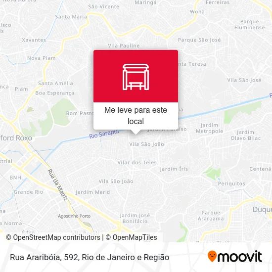 Rua Araribóia, 592 mapa