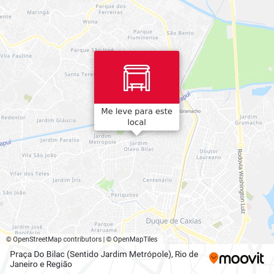 Praça Do Bilac (Sentido Jardim Metrópole) mapa