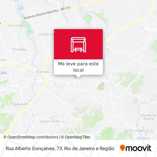 Rua Alberto Gonçalves, 73 mapa