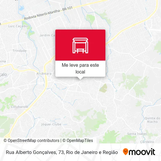 Rua Alberto Gonçalves, 73 mapa