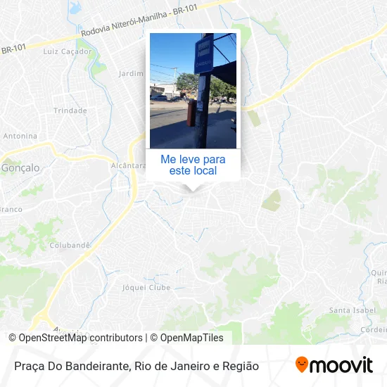 Praça Do Bandeirante mapa