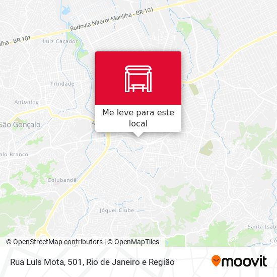 Rua Luís Mota, 501 mapa