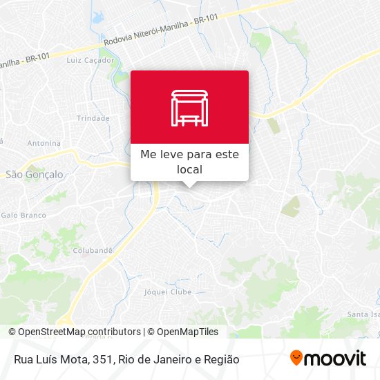 Rua Luís Mota, 351 mapa