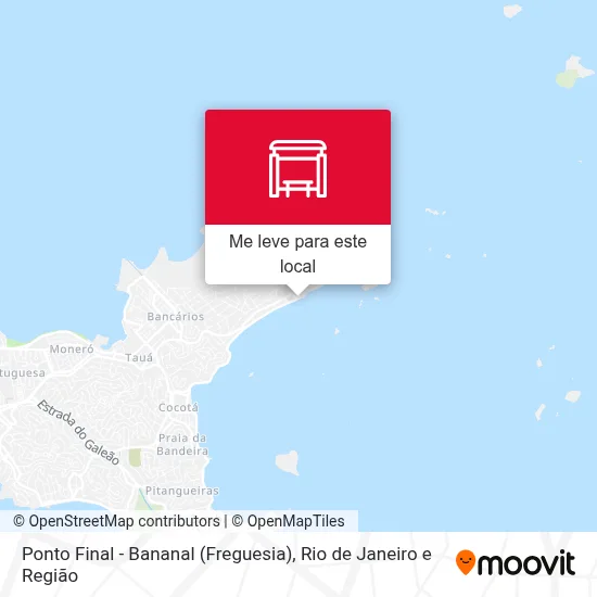 Ponto Final - Bananal (Freguesia) mapa