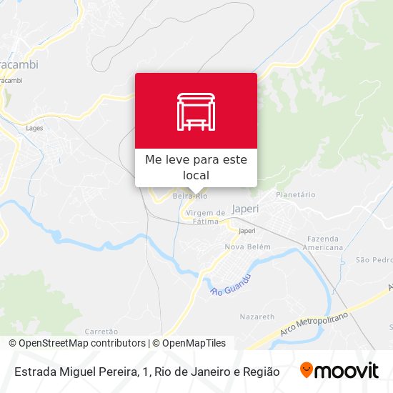Estrada Miguel Pereira, 1 mapa