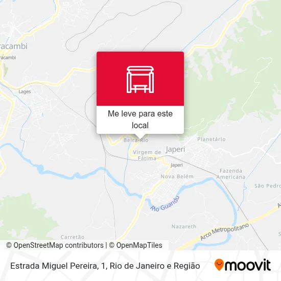 Estrada Miguel Pereira, 1 mapa