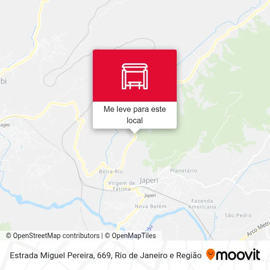 Estrada Miguel Pereira, 669 mapa