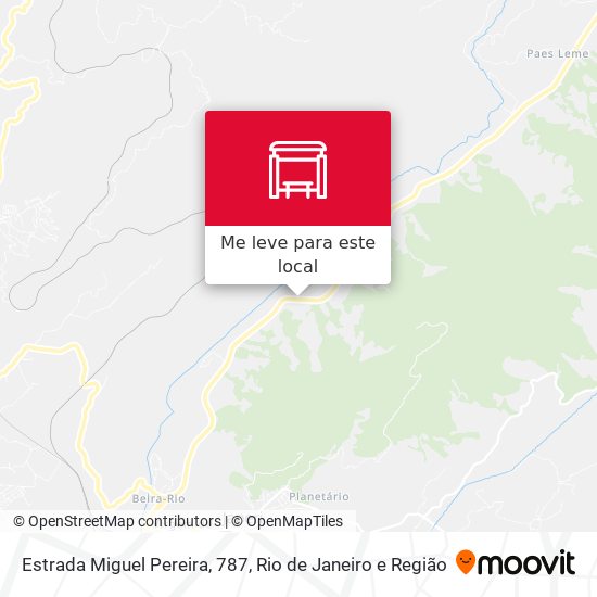 Estrada Miguel Pereira, 787 mapa