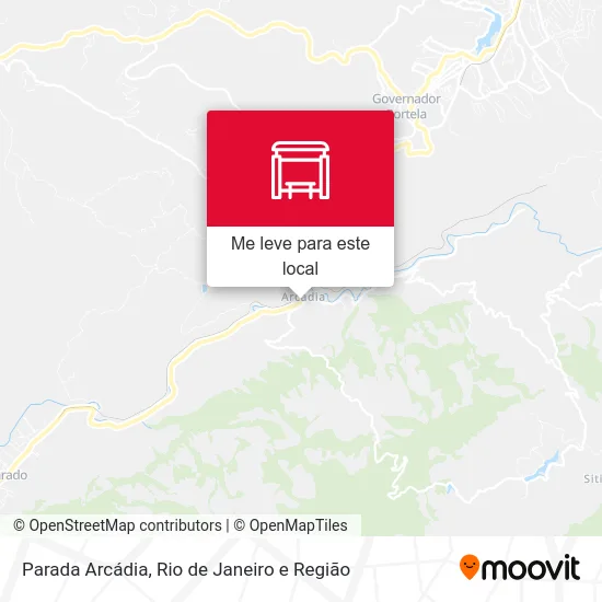 Parada Arcádia mapa