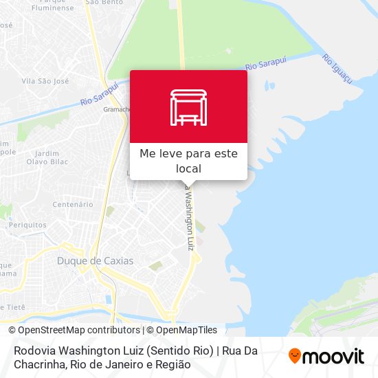 Rodovia Washington Luiz (Sentido Rio) | Rua Da Chacrinha mapa