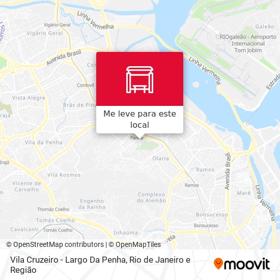 Vila Cruzeiro - Largo Da Penha mapa
