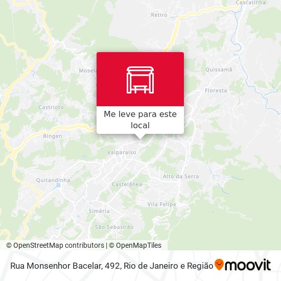 Rua Monsenhor Bacelar, 492 mapa