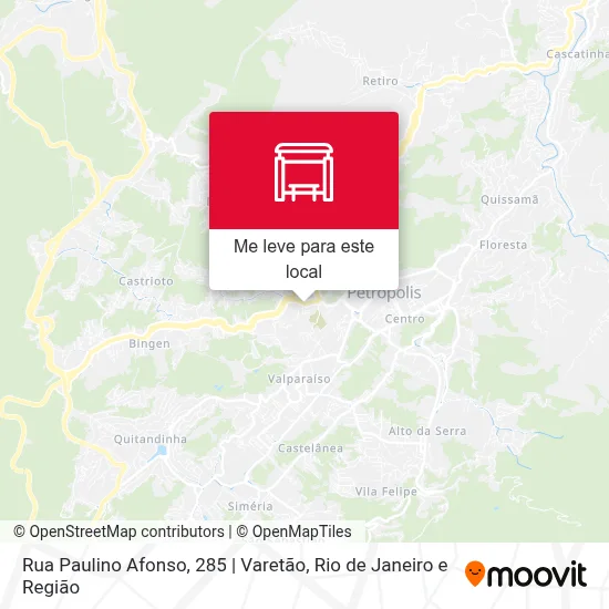 Rua Paulino Afonso, 285 | Varetão mapa