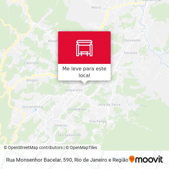 Rua Monsenhor Bacelar, 590 mapa
